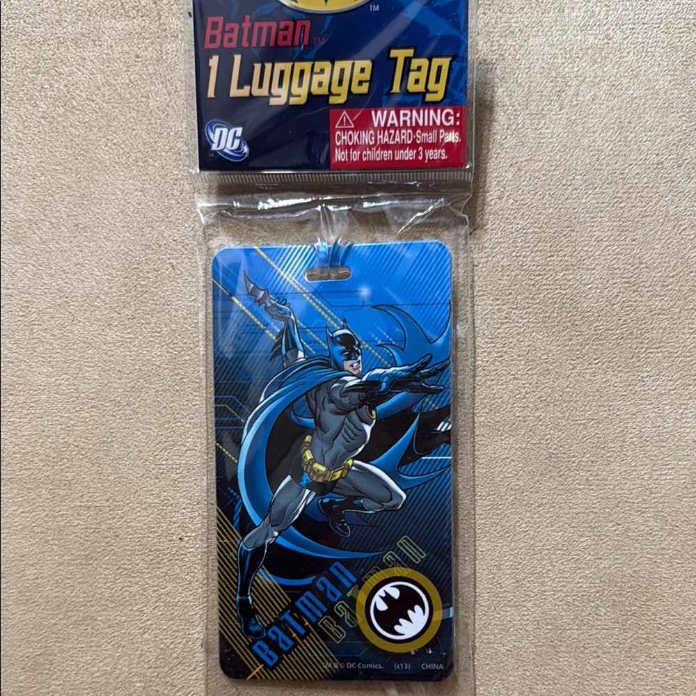Batman Luggage Tag - Blue